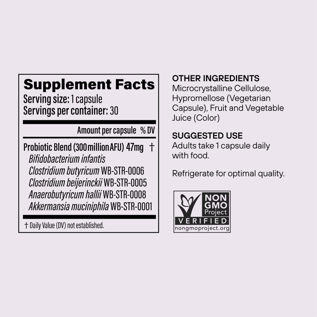 Pendulum Australia Metabolic Daily Supplement Facts