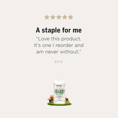 Primal Collective Australia Grass Fed Beef Collagen Peptides Testimonial - A Staple for Me