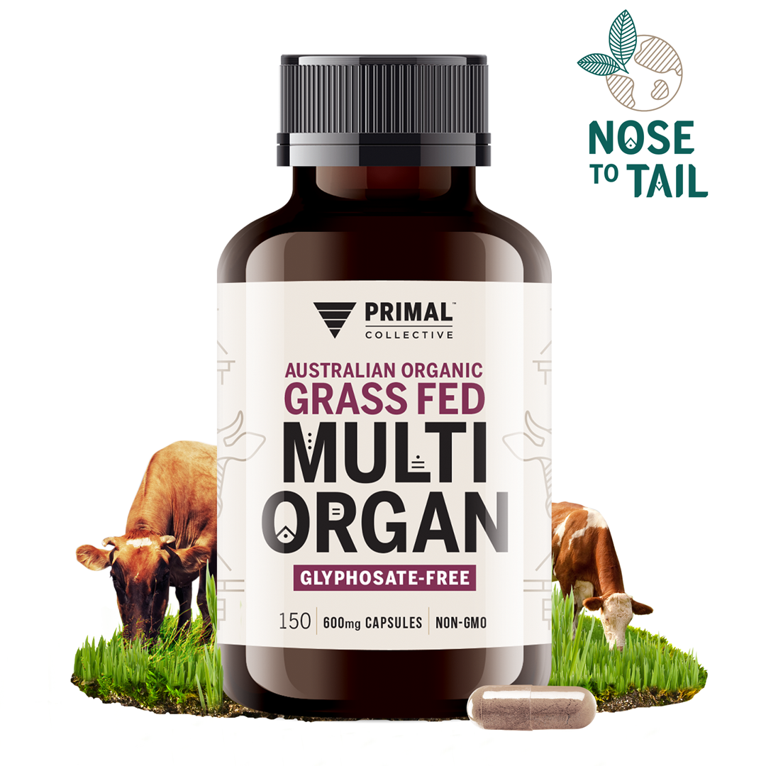 Australian Grass Fed Grass Finished Multi Organ Capsules Nose-to-Tail Eating