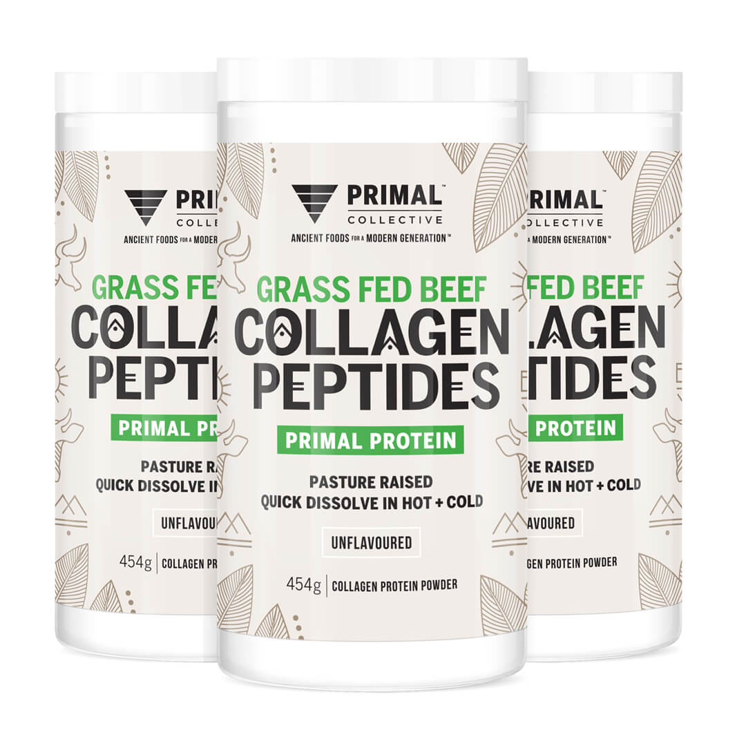 Primal Collective Australia Grass Fed Beef Collagen Powder 3 Pack