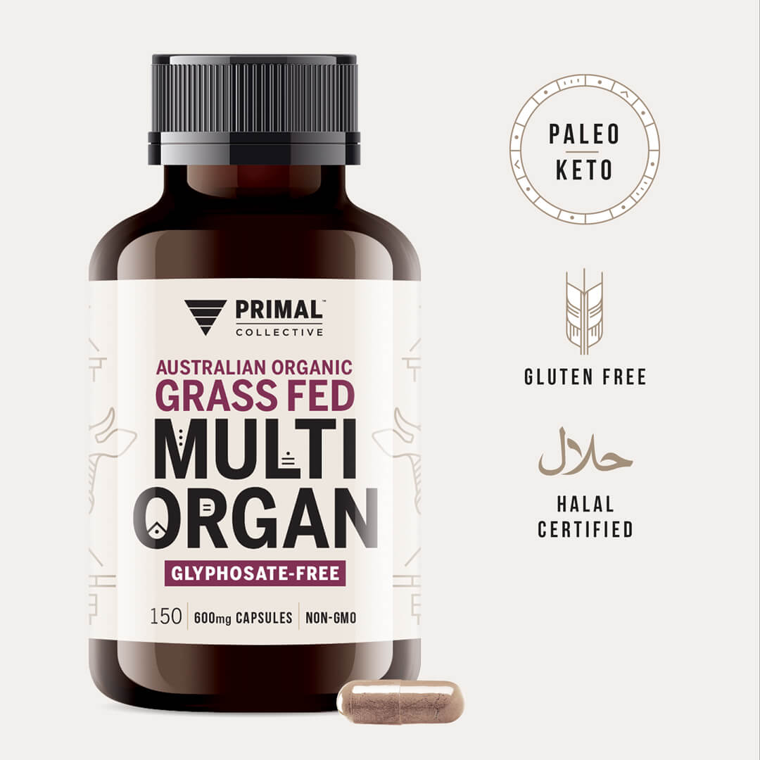 Primal Collective Sydney Australia Organic Grass Fed Multi Organ Capsules