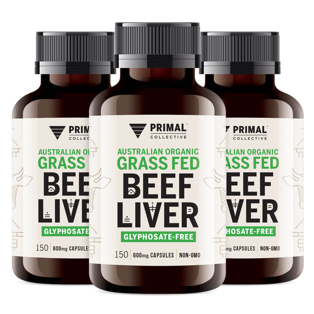Primal Collective Australia Grass Fed Beef Liver Capsules 3pack