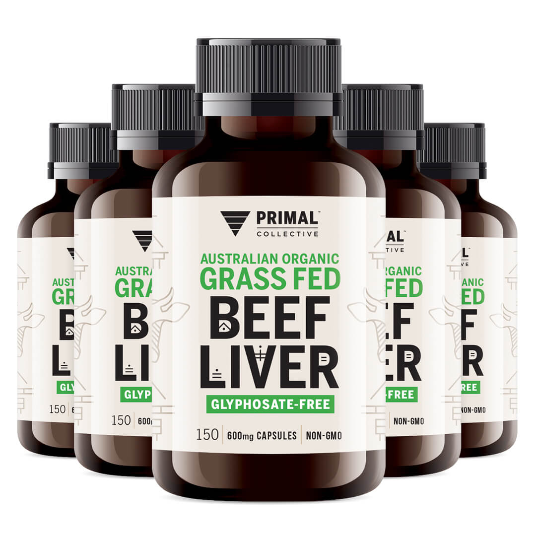 Primal Collective Australia Grass Fed Beef Liver Capsules 6pack