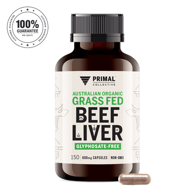 Primal Collective Australia Grass Fed Beef Liver Capsules 90 Days Guarantee