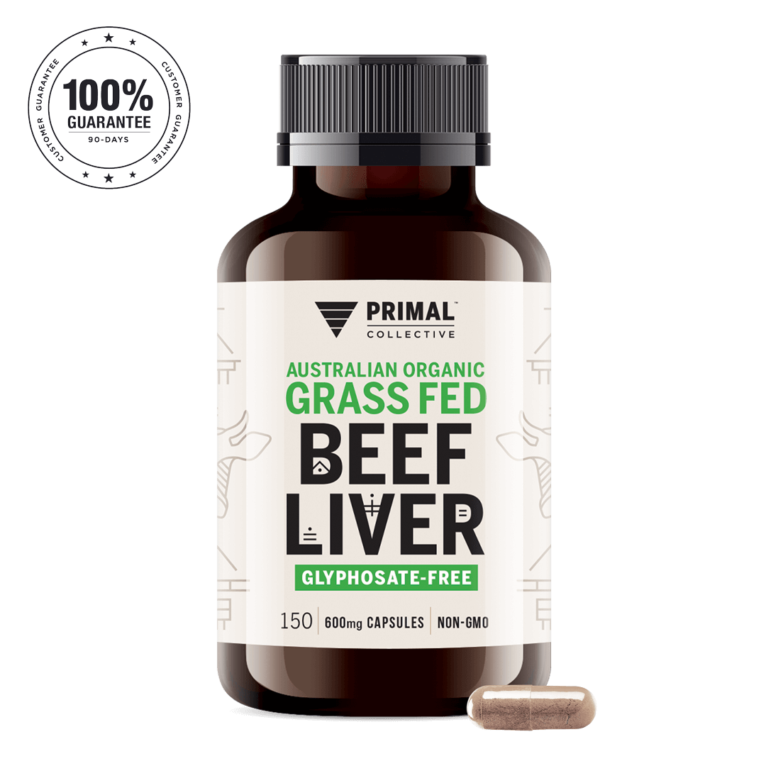 Primal Collective Australia Grass Fed Beef Liver Capsules 90 Days Guarantee
