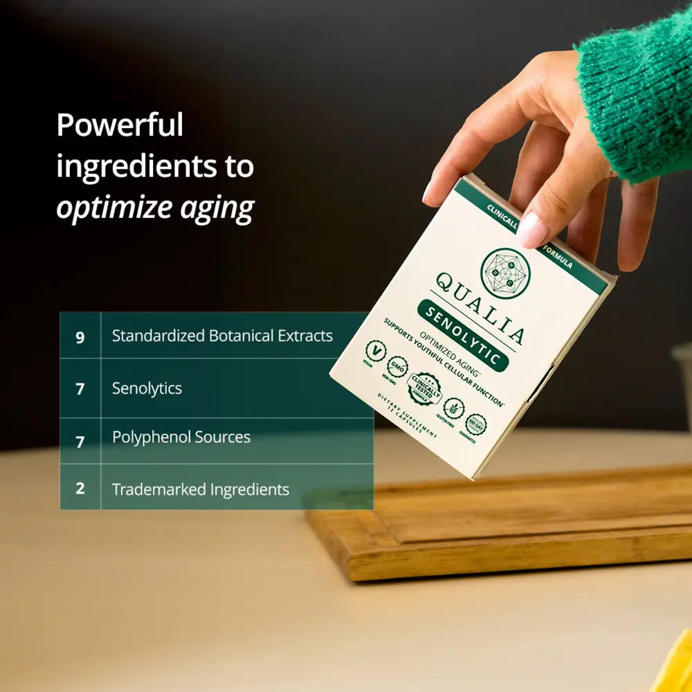 Qualia Senolytic product lifestyle image
