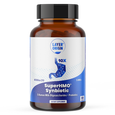 Layer Origin Australia SuperHMO Synbiotic Capsules 5HMOs 10 Probiotics