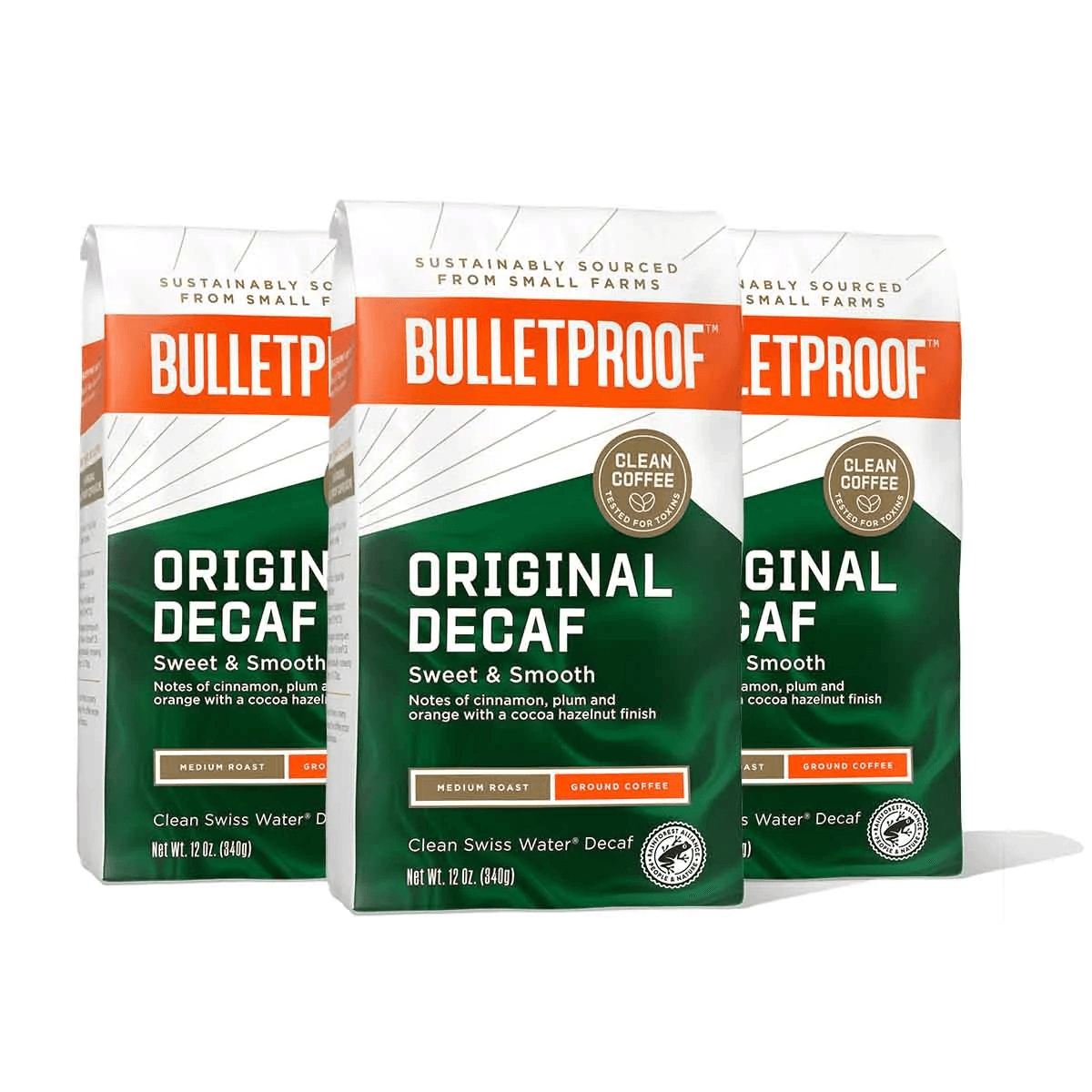 The Original Bulletproof Decaf Ground Coffee Australia 3-pack