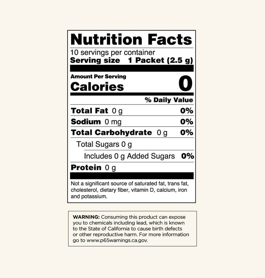Four Sigmatic Australia Adaptogen Coffee Nutrition Facts